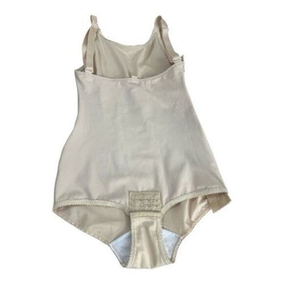 Isavela Compression Post Surgery Bodysuit Beige Large Side Zipper Hook & Eye - Picture 2 of 14